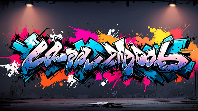 create graffiti art design for your logo or word