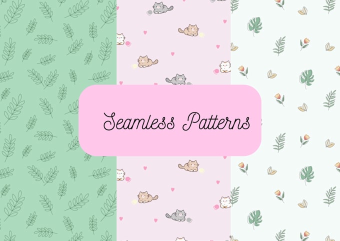 design simple cute seamless patterns