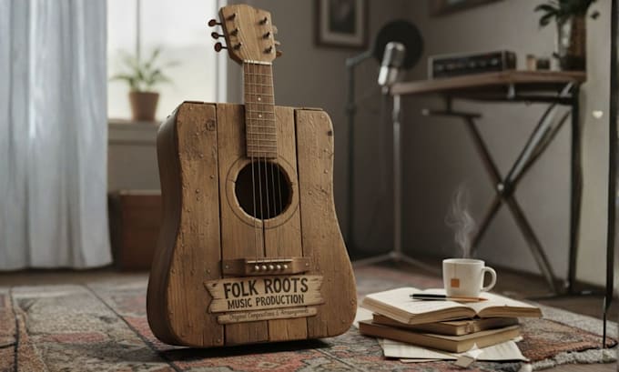 record a raw acoustic folk song with box guitar