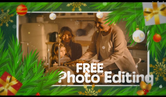make memorable christmas photo slideshow, new year greeting videos