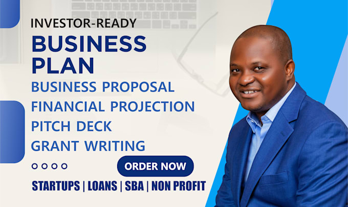 write a business plan for startup, investor, loan, sba, and nonprofit