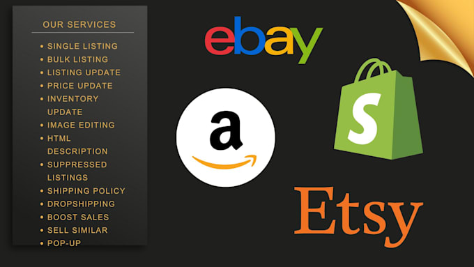 expertly manage your ebay, shopify, amazon and etsy stores