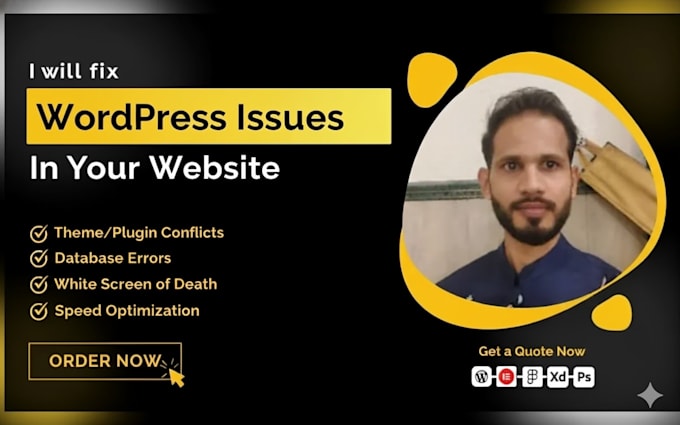 do completely quick fix wordpress issues, help errors, troubleshooting, support