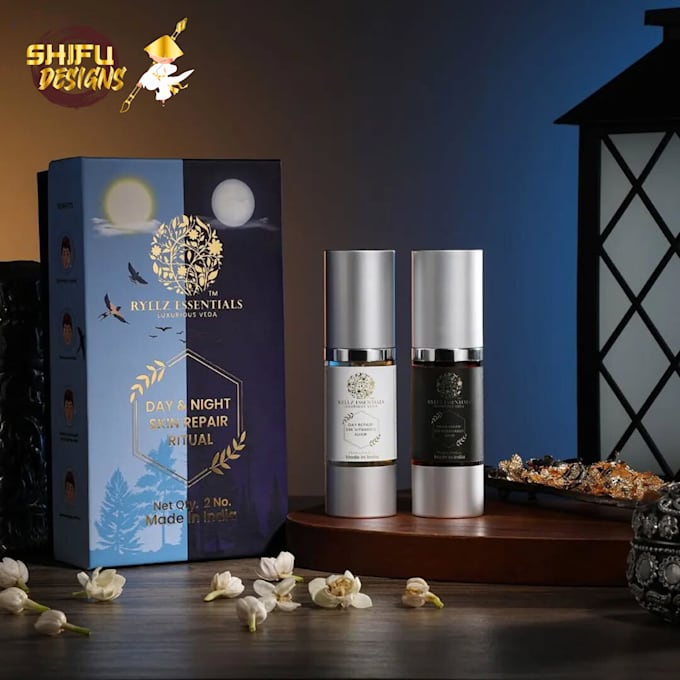design premium cosmetics and skincare label packaging