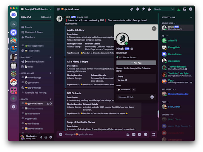 create a discord bot