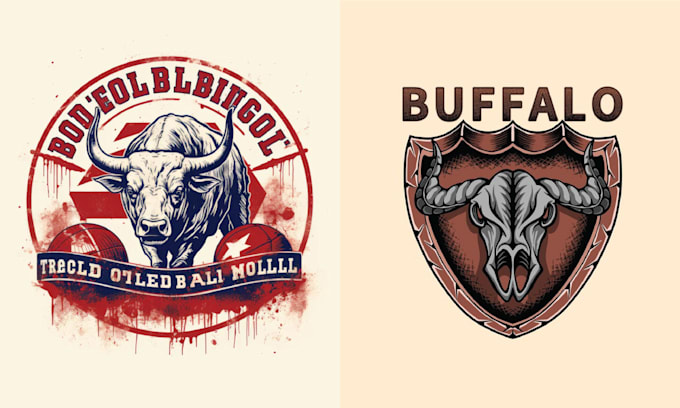 make custom vintage cow bull logo
