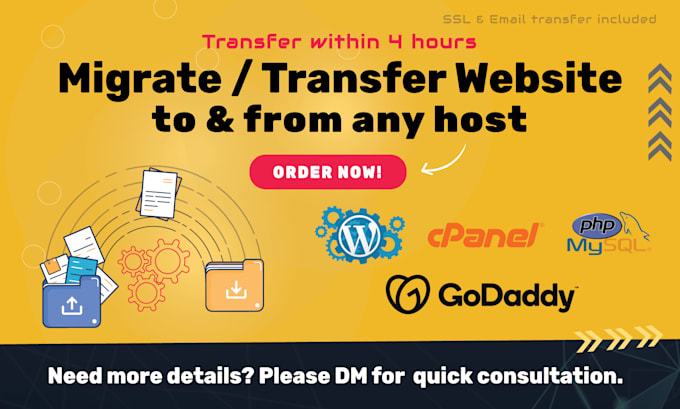 do wordpress migration, transfer, or website backup