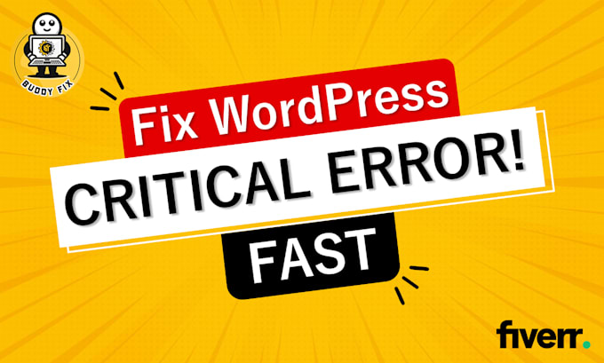 fix wordpress critical errors fast