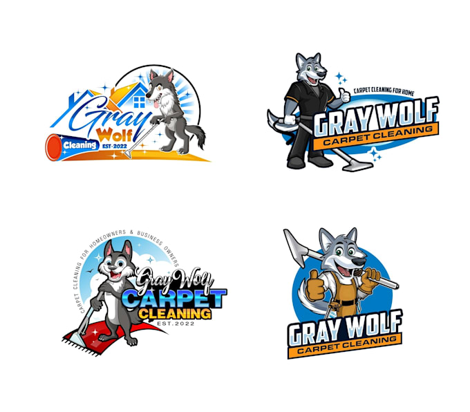 design unique wolf logo