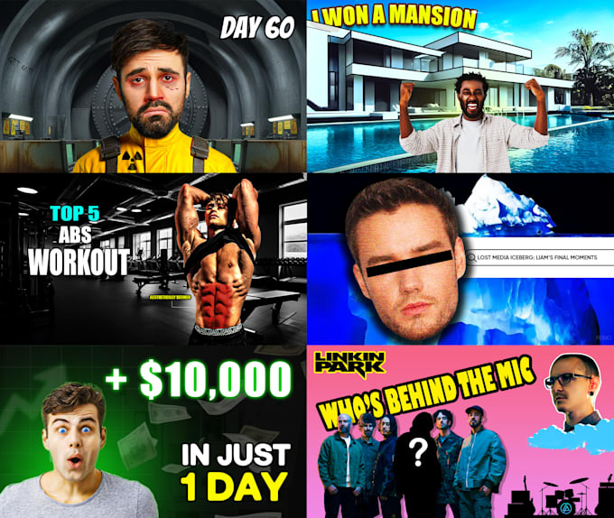 Do high performing affordable thumbnail in 24 hrs by Remotheodore | Fiverr