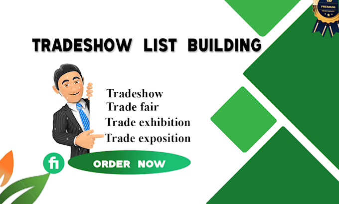 collect exhibition or tradeshow exhibitors emails list