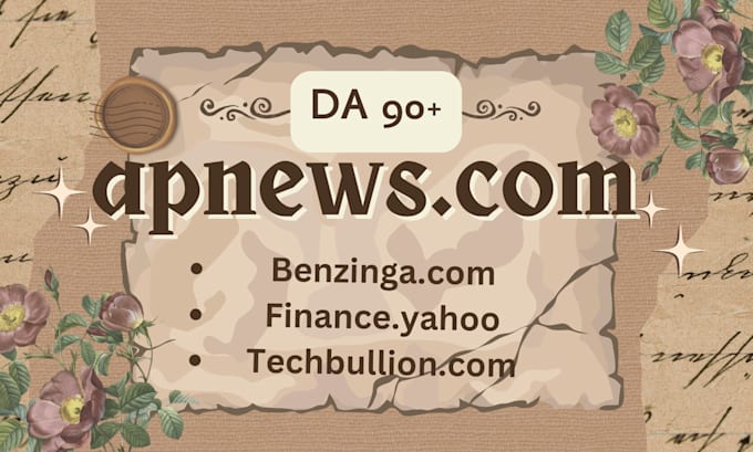 publish your article on apnews,com and benzinga,com