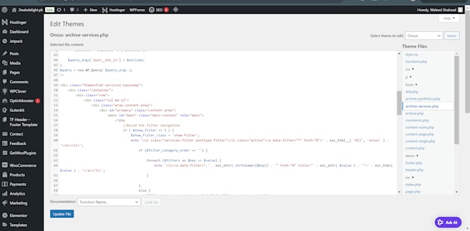 fix wordpress bugs or errors and do customization