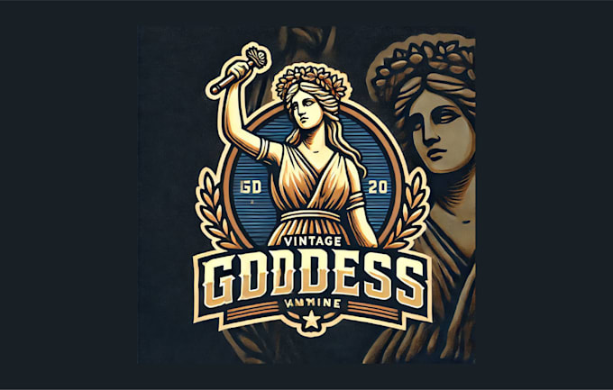 do creative vintage goddess isis logo with new concepts
