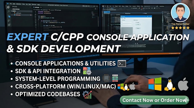 develop c cpp console applications and sdks
