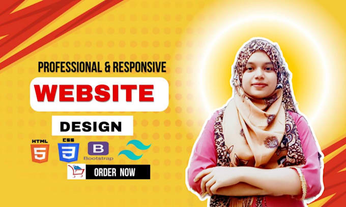 Responsive web design using html,css,bootstrap and tailwind by ...