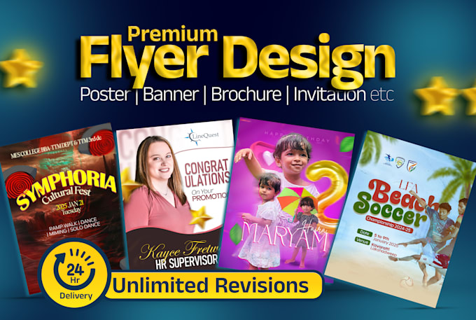 design top notch flyers and posters in 24 hours
