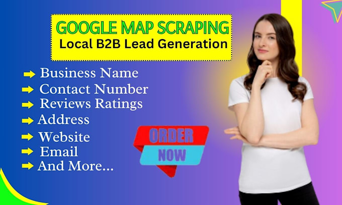 do google map scraping , b2b lead generation, web scraping