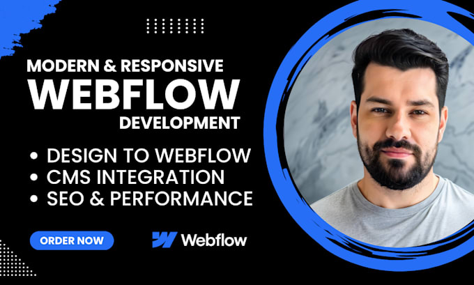 build your website using webflow