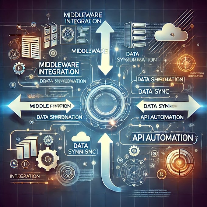do middleware integration, API automation, and data synchronization