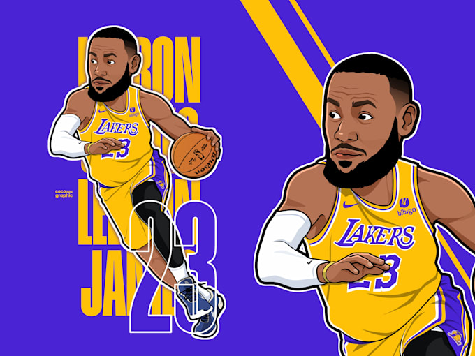 do sport player cartoon portrait illustration from photo