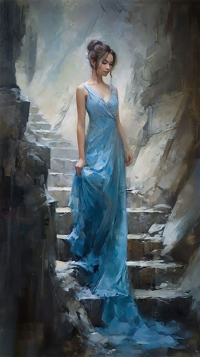 Draw realistic digital oil painting from your photo by Yuunae | Fiverr
