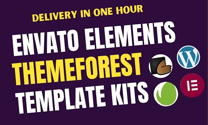 install, edit and customize elementor template kit in 1 hour