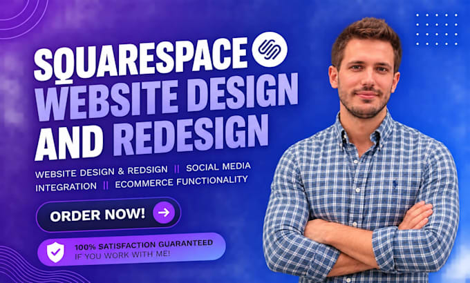 build professional squarespace website design or squarespace redesign