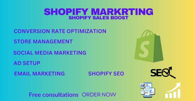 boost your shopify  sales with ads seo  store optimization