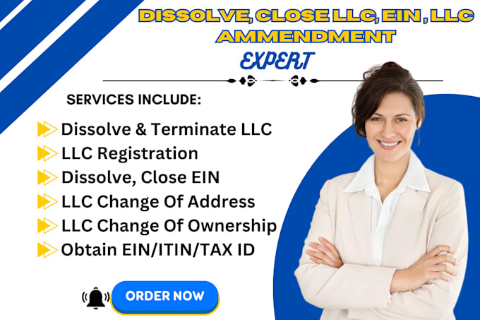 dissolve llc, uk ltd, llp, amend details, update addresses, and terminate llc