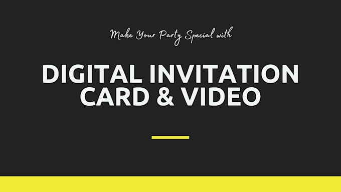 edit digital wedding invitation card and videos