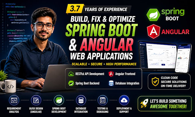 fix spring boot and angular bugs , rest API issues fast