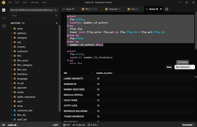 debug sql queries and fix data quality issues