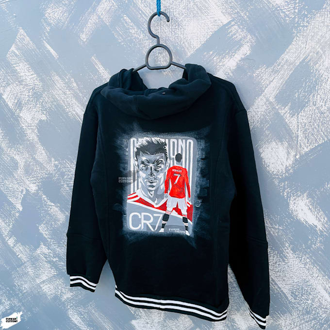 hand paint denim or leather jacket or hoodies any artwork