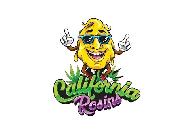 design cool hip cartoon cannabis logo