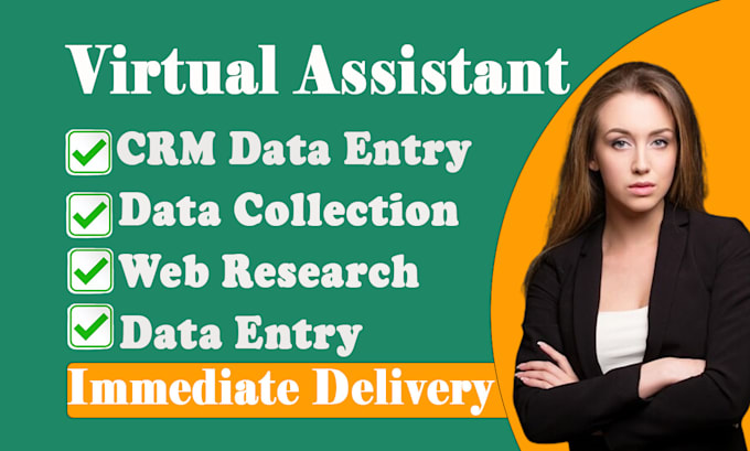 be your 12 hours data entry virtual assistant for all administrative needs