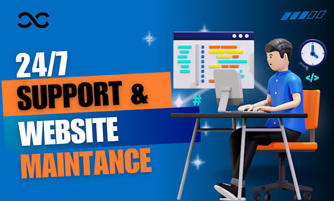 provide website maintenance with 24 7 support