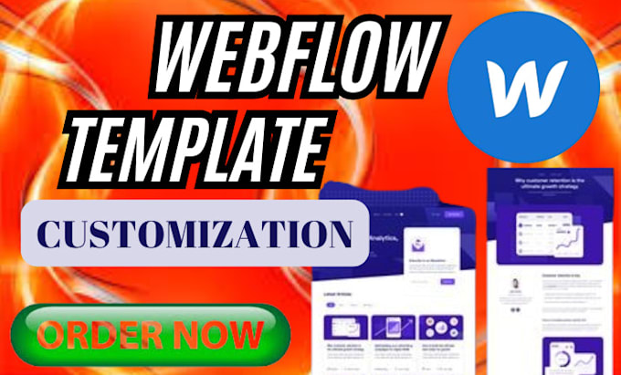 design, redesign webflow website customize webflow template