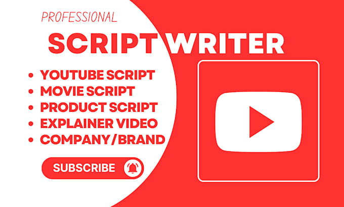 Write a creative and professional script for your youtube video script ...