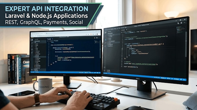 expert API integration for laravel and node js applications