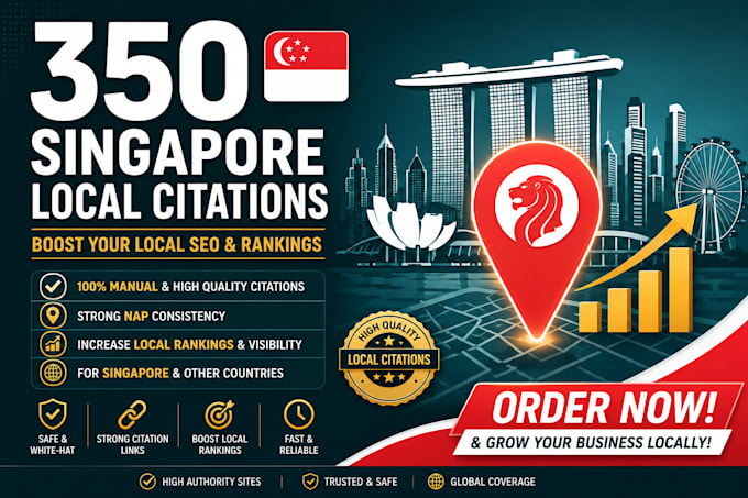 do 350 singapore local citations and backlinks