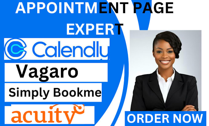 Booking page on calendly acuity scheduling square site simplybookme