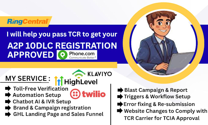 a2p 10dlc registration on twilio ghl toll free verification a2p tcr SMS approval