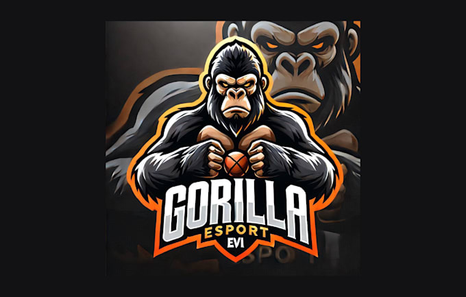 make awesome gorilla mascot logo for your company