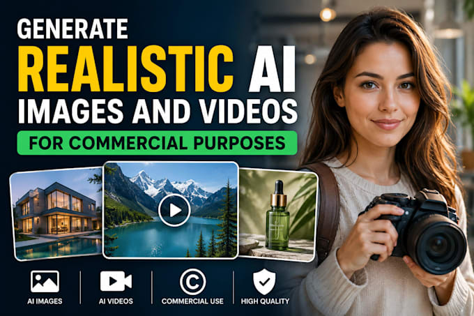 generate realistic ai images and videos for commercial purposes