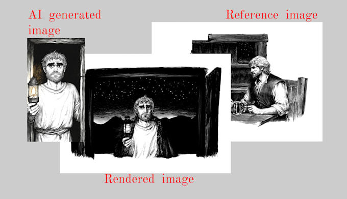 render an ai generated illustration