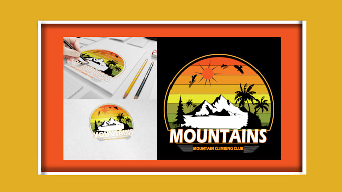 create retro and vintage logo