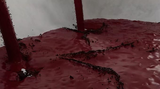 create 3d water simulation, cloth simulation, fire simulation and smoke
