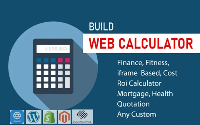 develop a custom web calculator for wordpress website