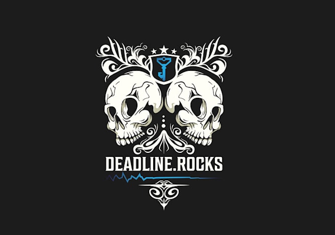create hipster deadline rocks logo design
